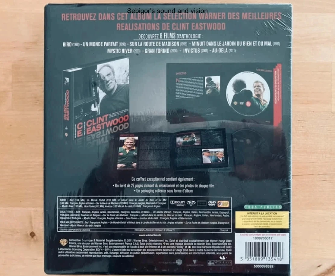 Caja de 8 DVD de Clint Eastwood director. – photo 3